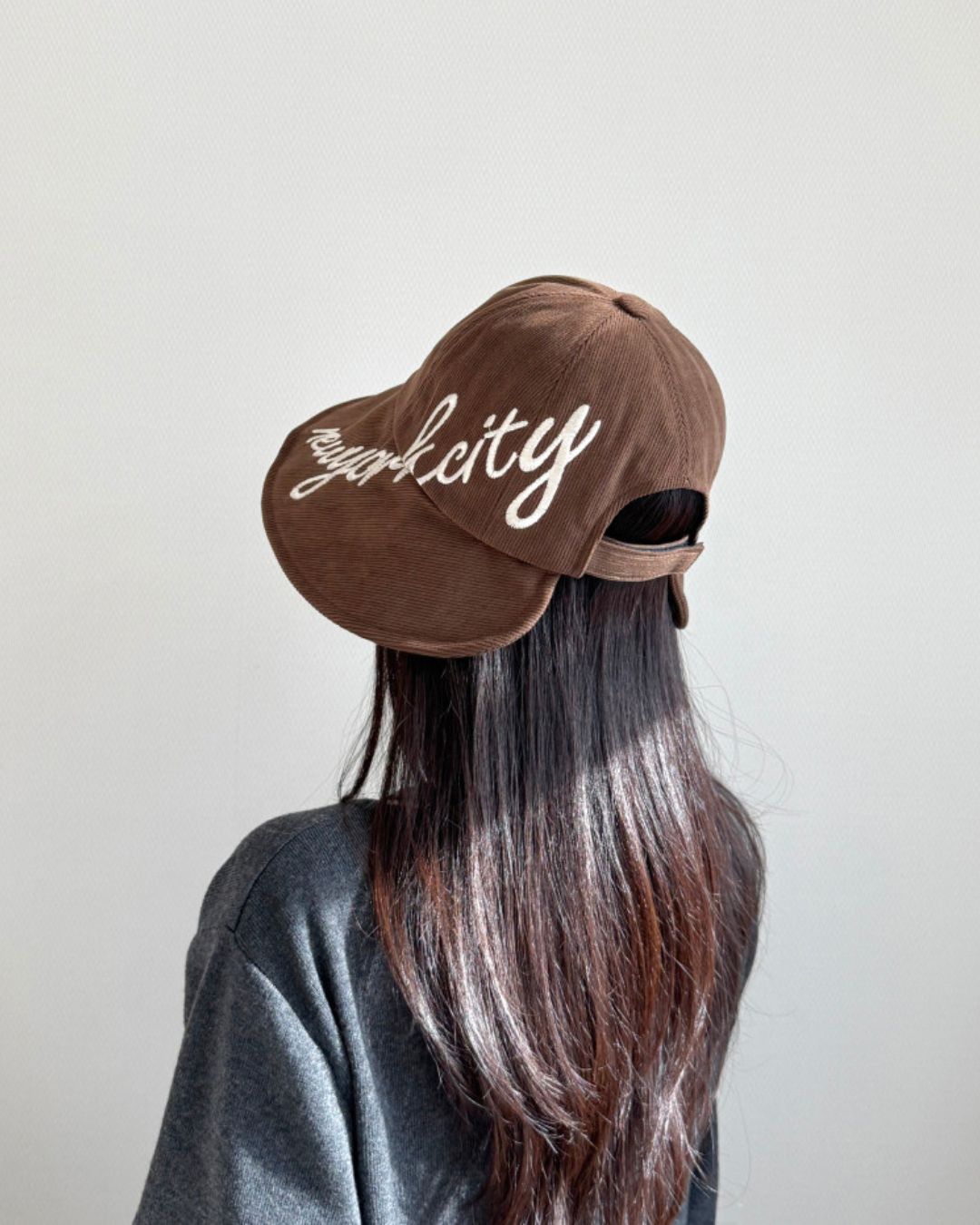 ロゴ刺繍ワイドブリムハット　CH1252