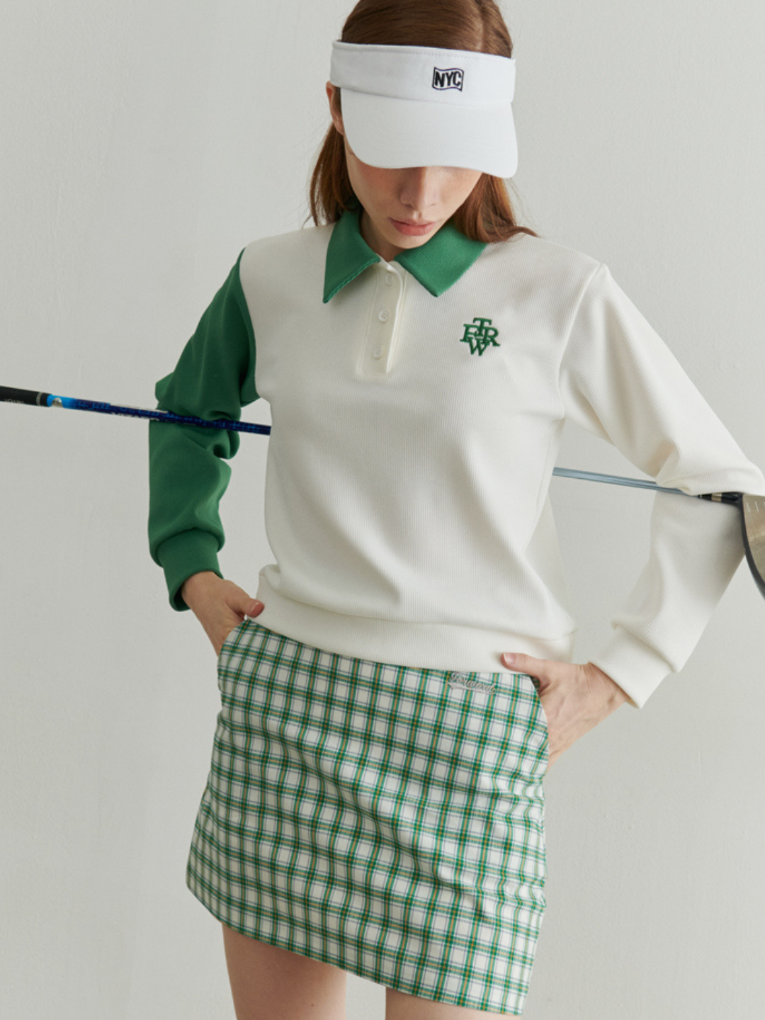 Check golf skirt pants CH388