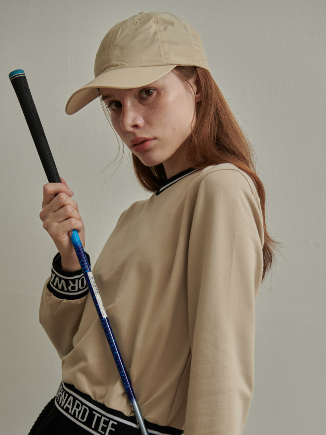 Piccola/GOLF 双色徽标罗纹高尔夫运动衫 T CH432