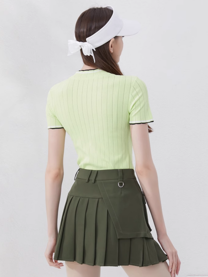 Falda de golf con bolsillos de diseño CH639