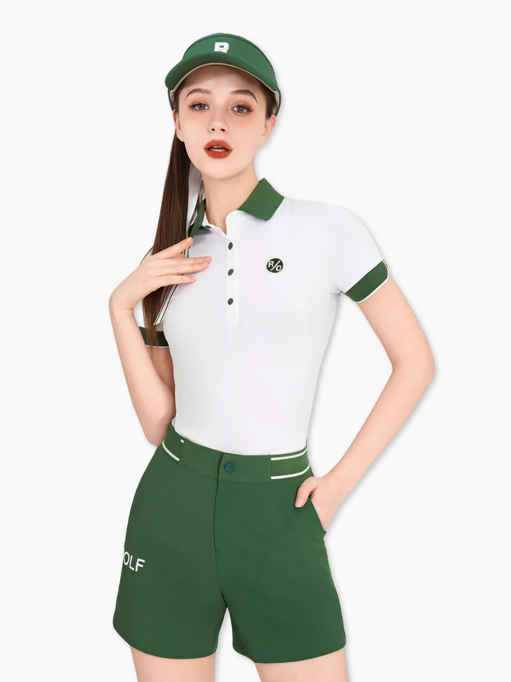 Collar-switched polo shirt CH 703 