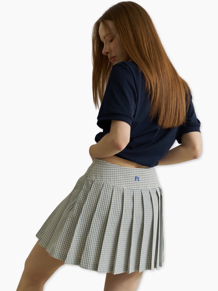 Check Pleated Golf Skirt CH657 