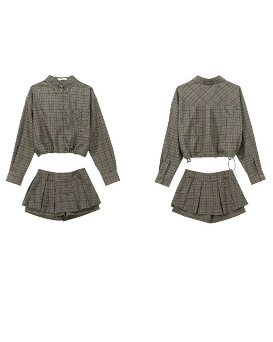 チェック柄　ゴルフセットアップ【上下2点セット】　CH834 - Chamule