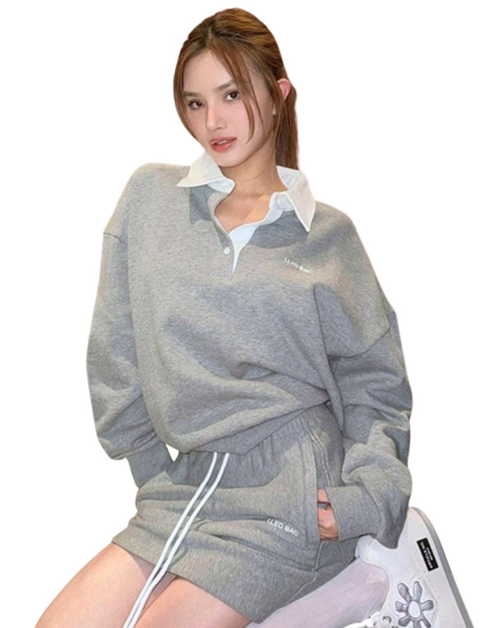 カラーポロスウェットゴルフ　セットアップ【上下2点セット】　CH841 - Chamule