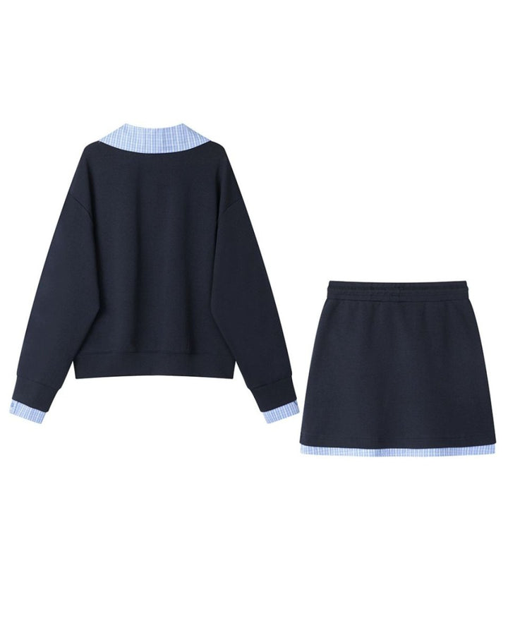 カラーポイントスウェットゴルフセットアップ 【上下2点セット】 CH842 - Chamule