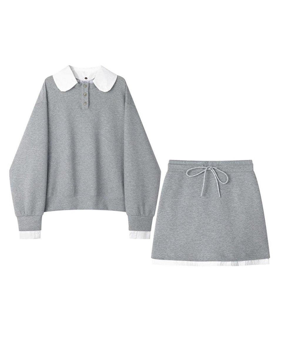 カラーポイントスウェットゴルフセットアップ 【上下2点セット】 CH842 - Chamule