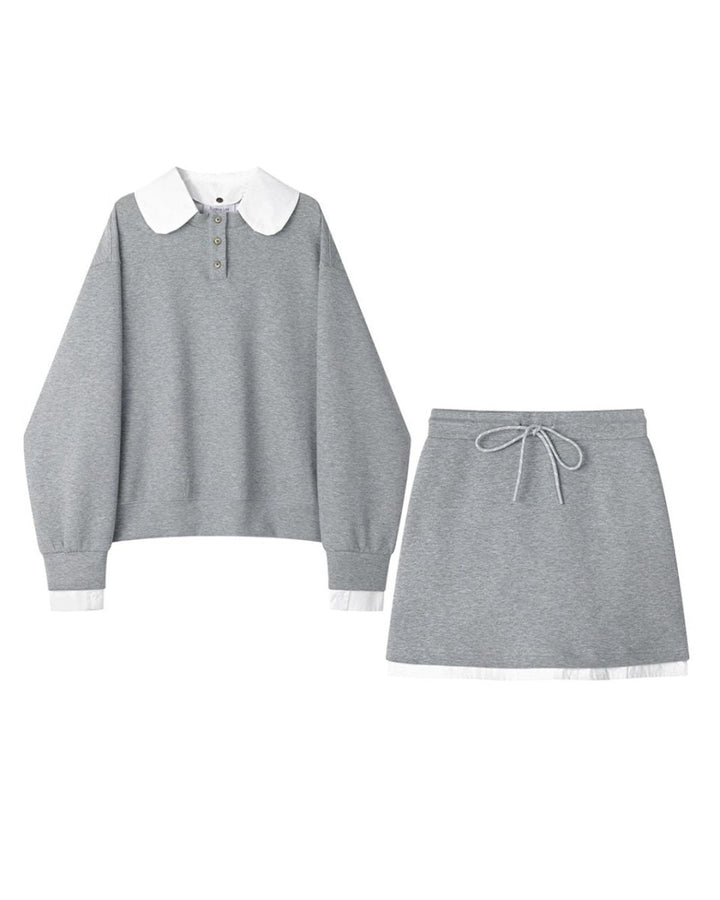 カラーポイントスウェットゴルフセットアップ 【上下2点セット】 CH842 - Chamule