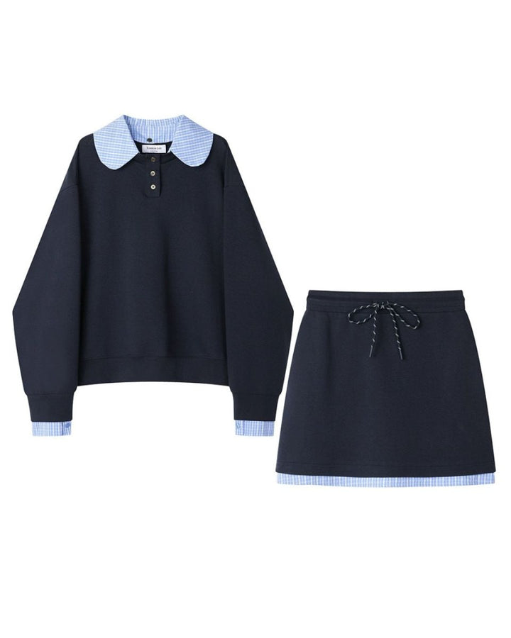 カラーポイントスウェットゴルフセットアップ 【上下2点セット】 CH842 - Chamule