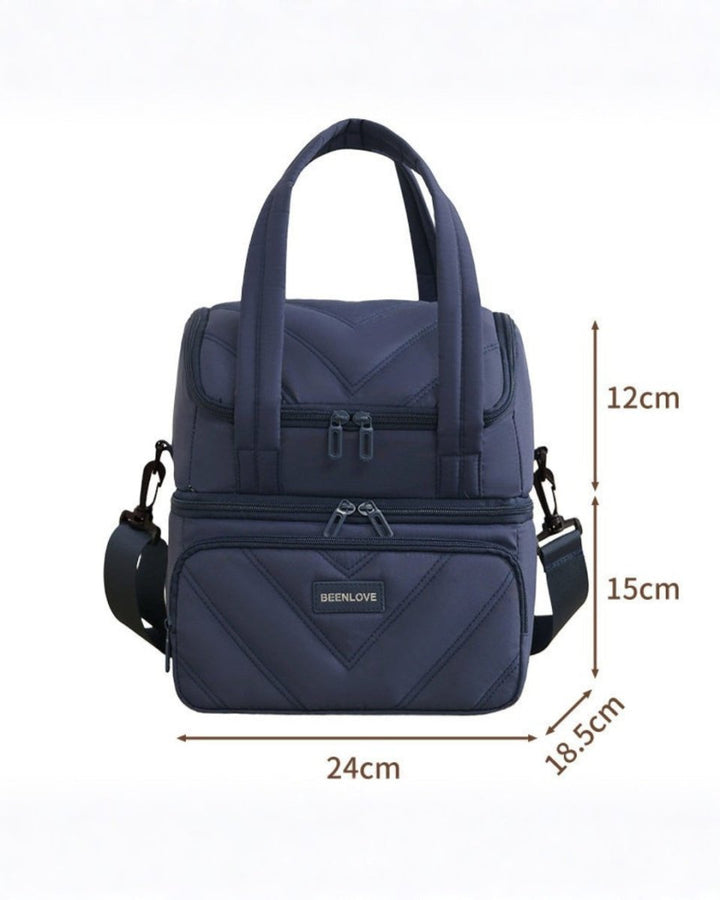 2段式スクエア保温・保冷バッグ　CH996 - Chamule