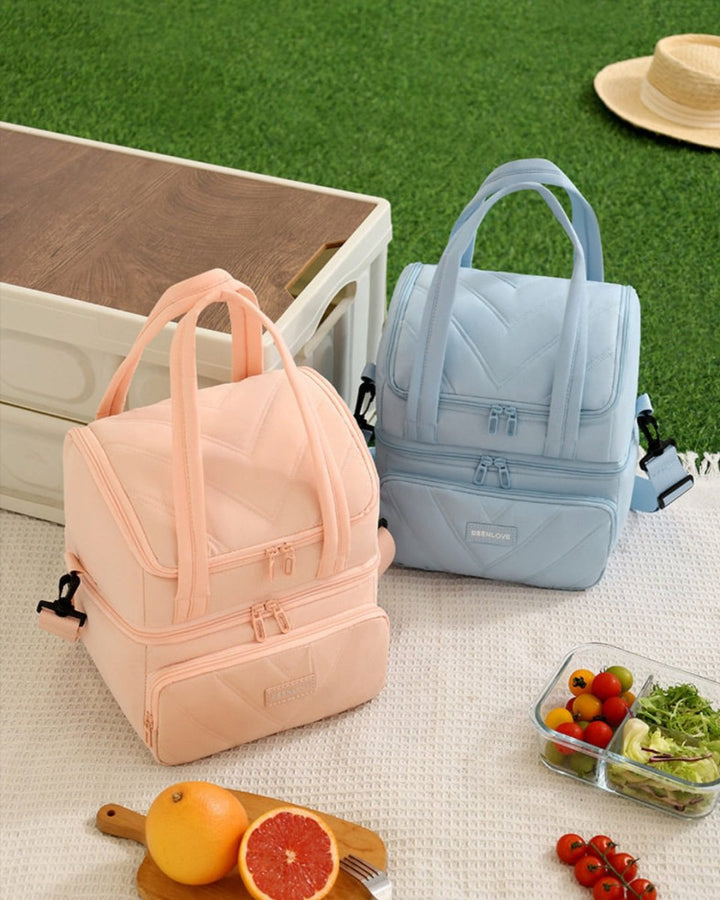 2段式スクエア保温・保冷バッグ　CH996 - Chamule