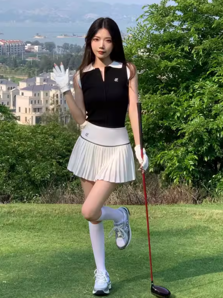 Polo de golf sin mangas CH629