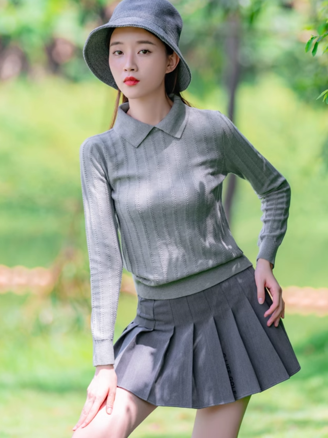 Polo knit sweater CH505