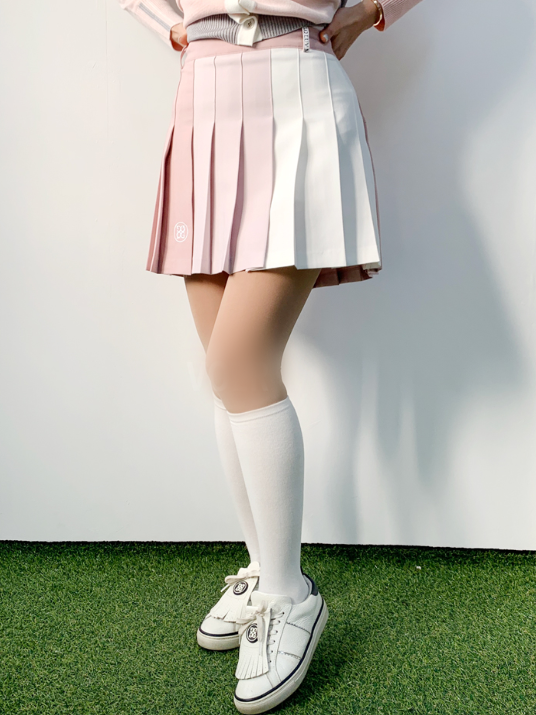 Gradient Golf Pleated Skirt CH625 