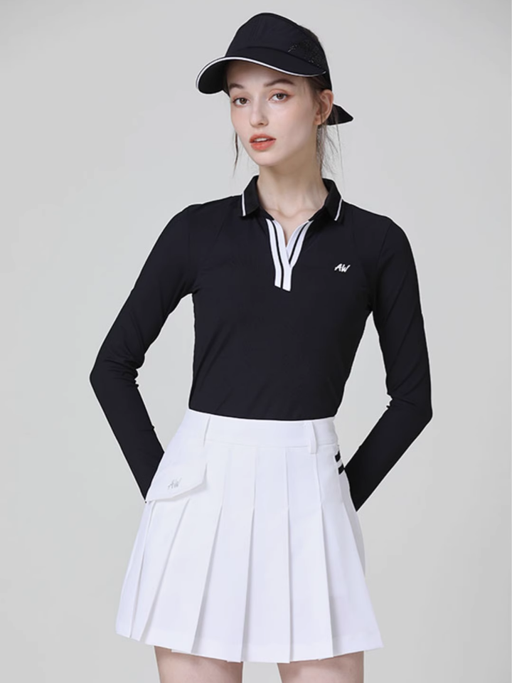 High neck golf knit CH812