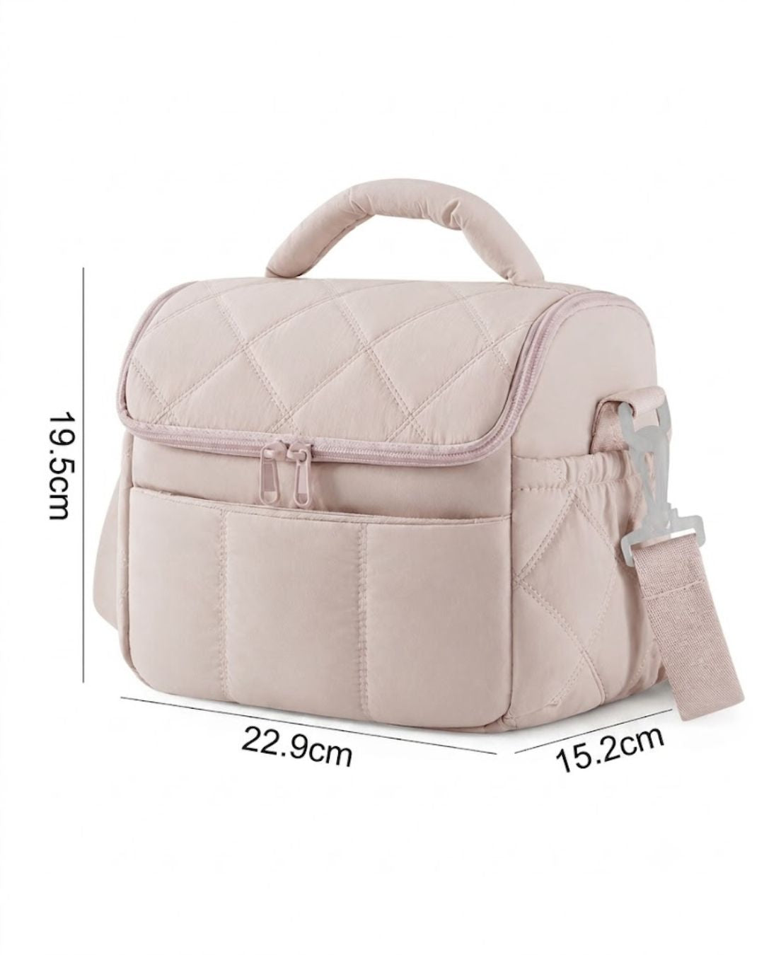 Japanese lunch box handbag, office worker, large capacity lunch bag, thick aluminum foil insulated bag, handheld lunch bag for students