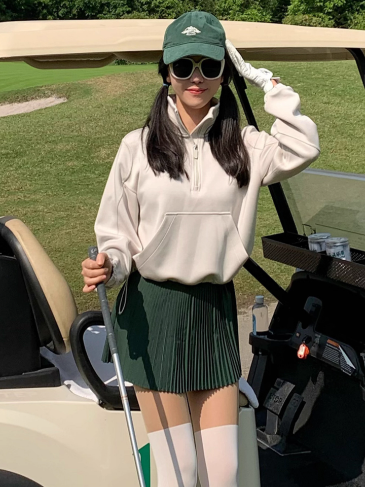 High neck golf top + skirt CH814