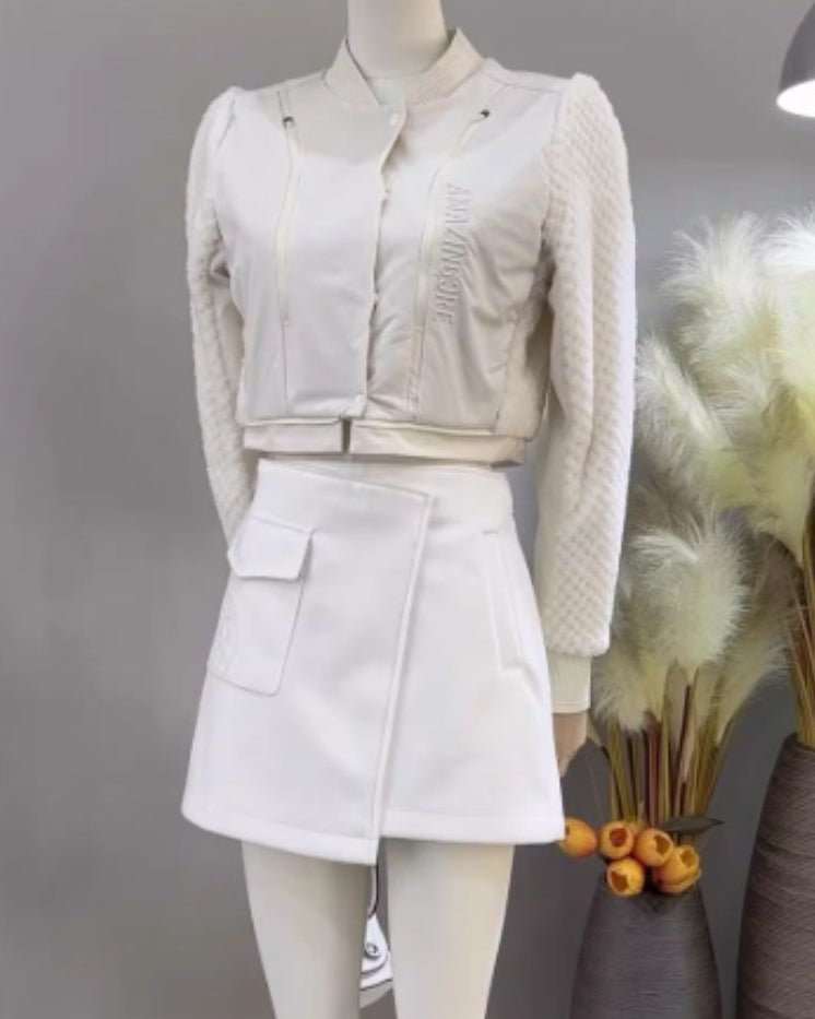 ボア切替2wayデザインブルゾン ゴルフウェア　CH957 - Chamule