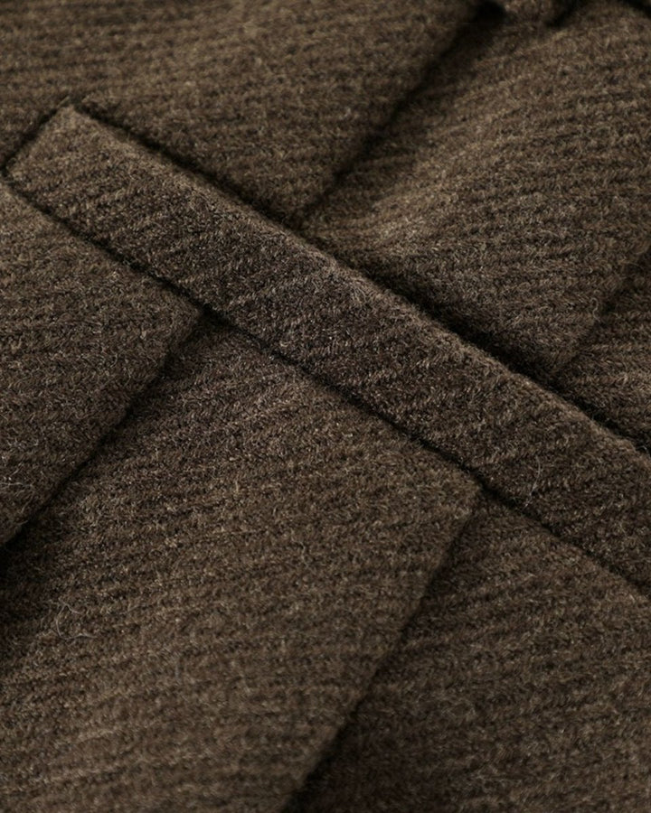 ウール調 プリーツスカート レディース｜秋冬 フレアミニスカート 上品シルエット 3色展開 ゴルフ・通勤・デイリーにおすすめ CH827 - Chamule