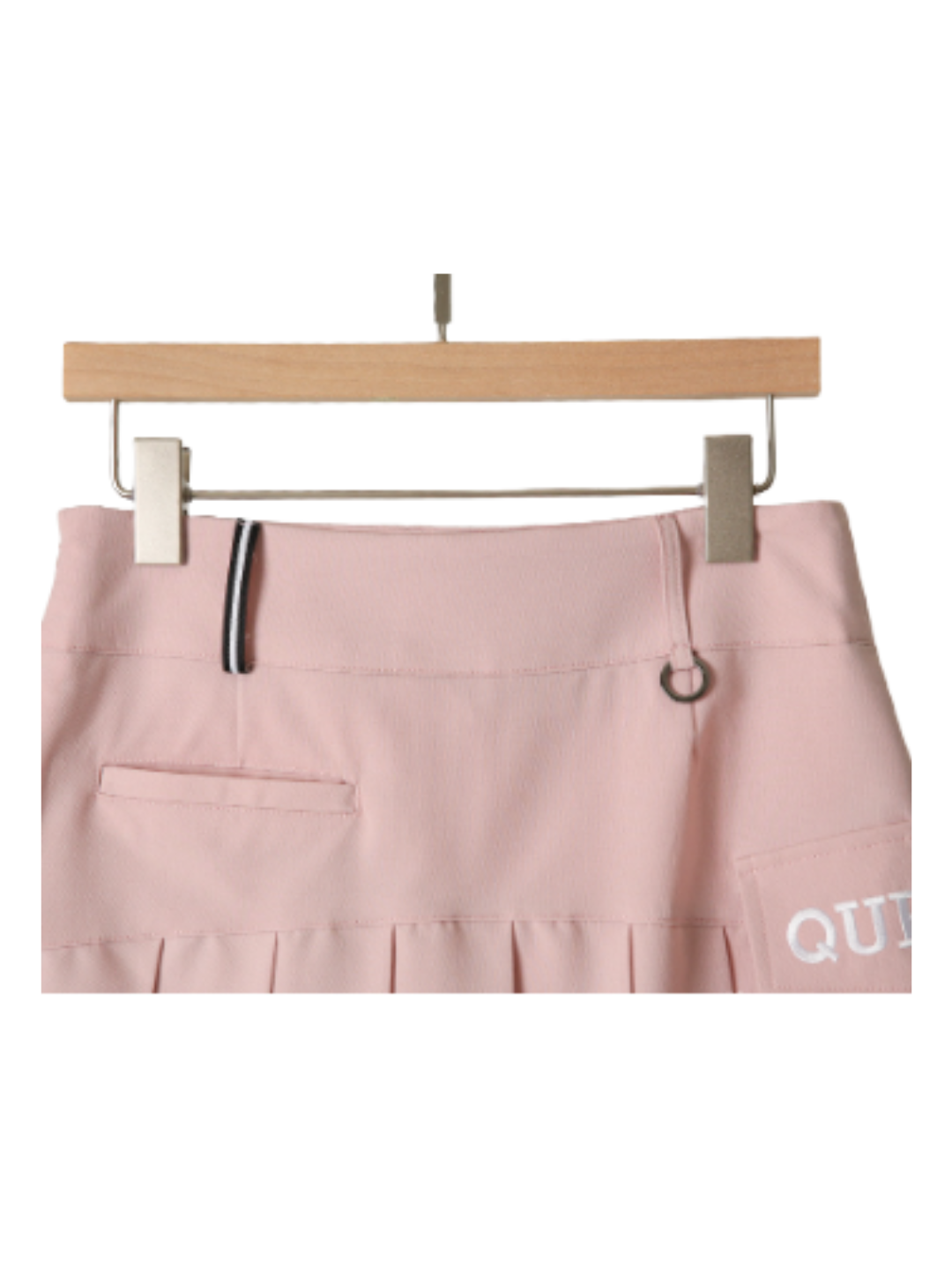 Mini jupe plissée à poches avec logo et pantalon intérieur CH290