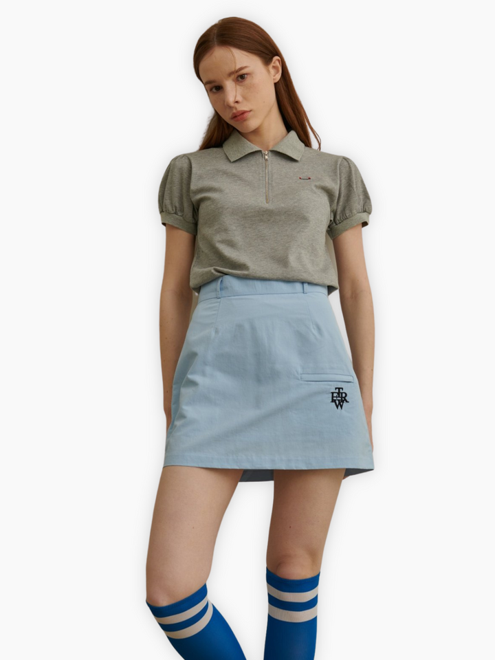 Mini logo pocket skirt pants CH387