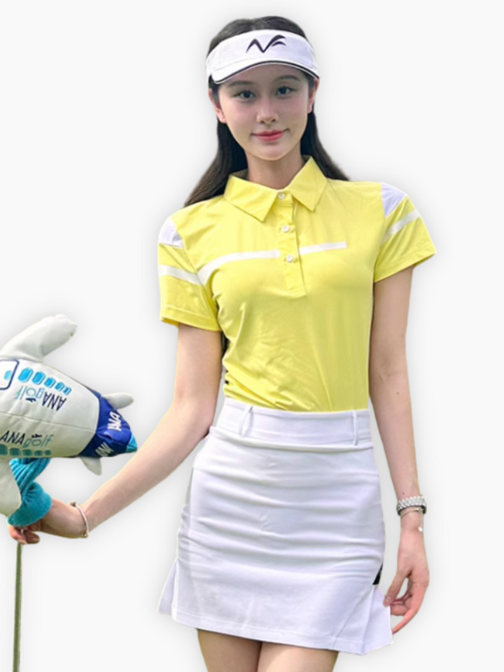 Korean Golf T-Shirt à manches courtes pour femmes Slim Fit Set Up CH344