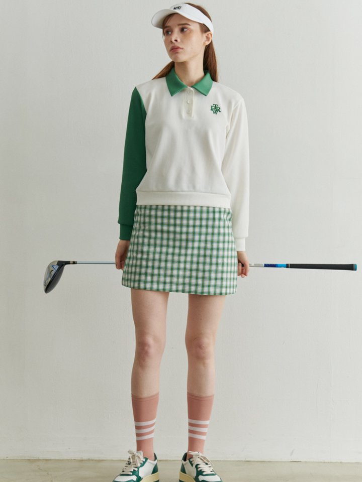 T-shirt à col polo golf gaufré CH430