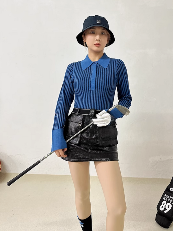 Striped golf knit CH816