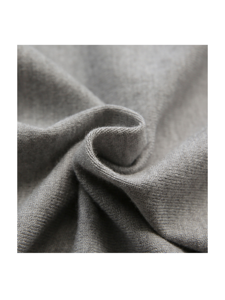 Bicolor line V neck knit cardigan CH299