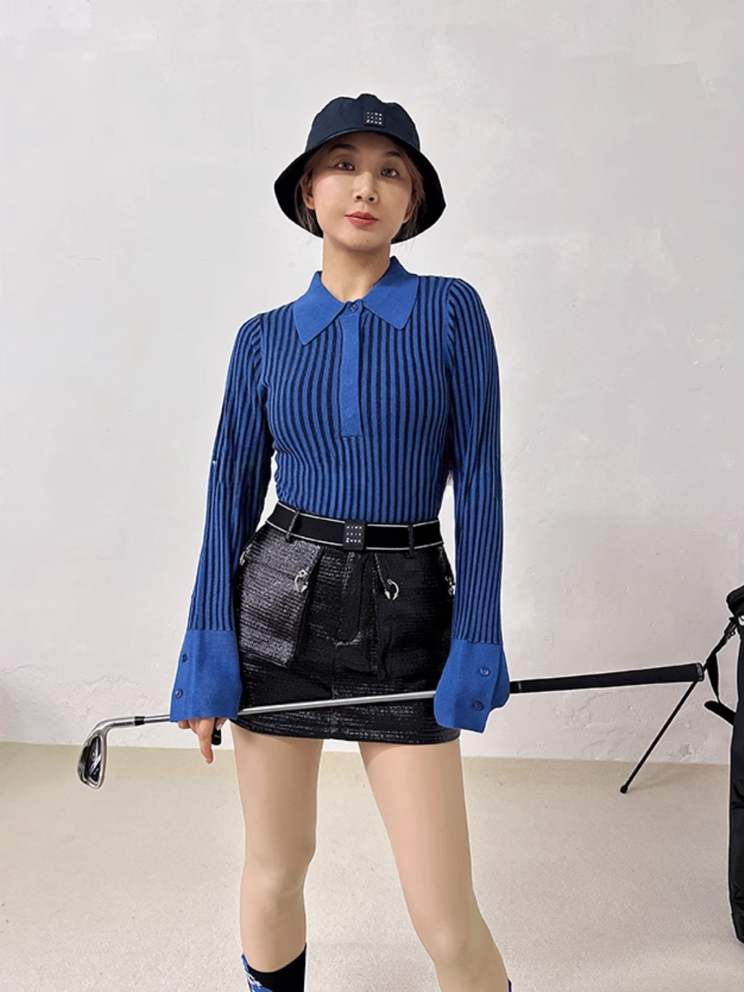 Striped golf knit CH816