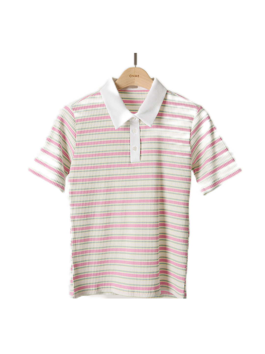 Kaos polo multi-garis T-shirt CH320