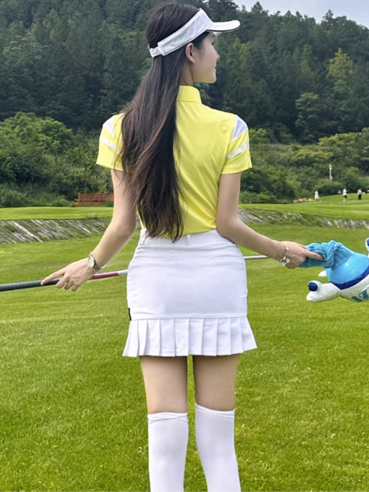 Korean Golf T-Shirt à manches courtes pour femmes Slim Fit Set Up CH344