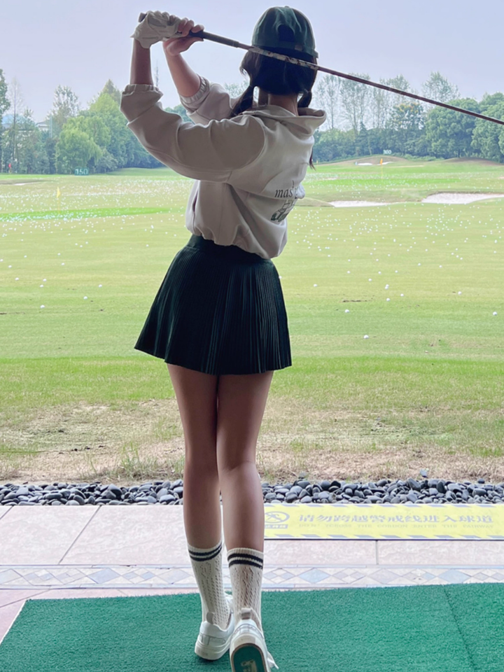 High neck golf top + skirt CH814