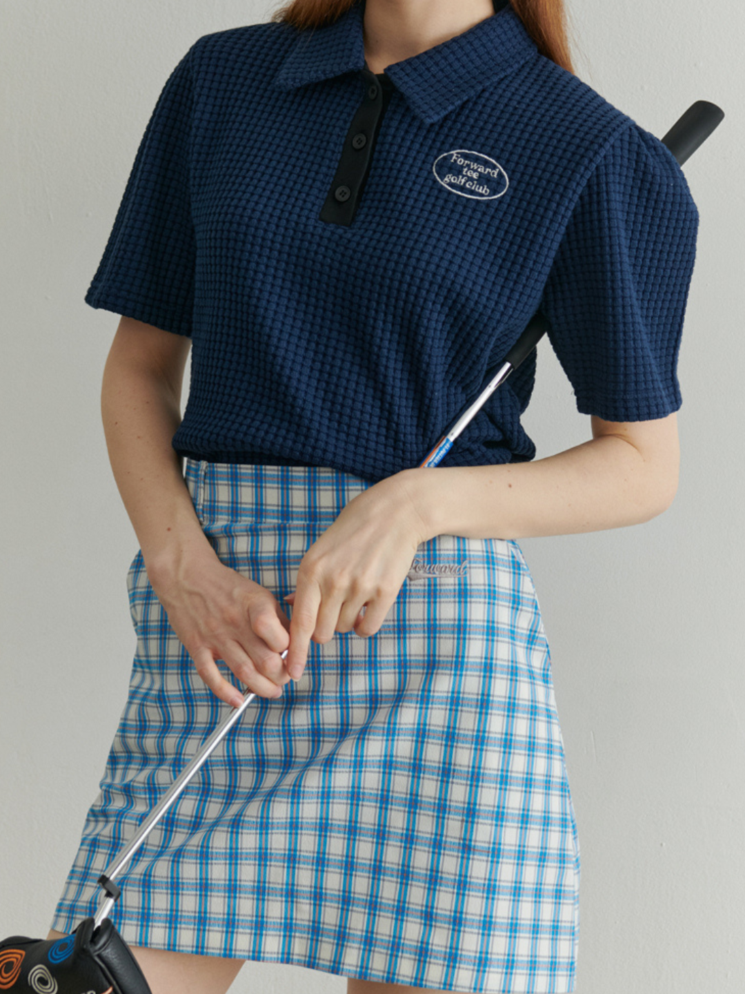 チェックゴルフスカートパンツ CH388