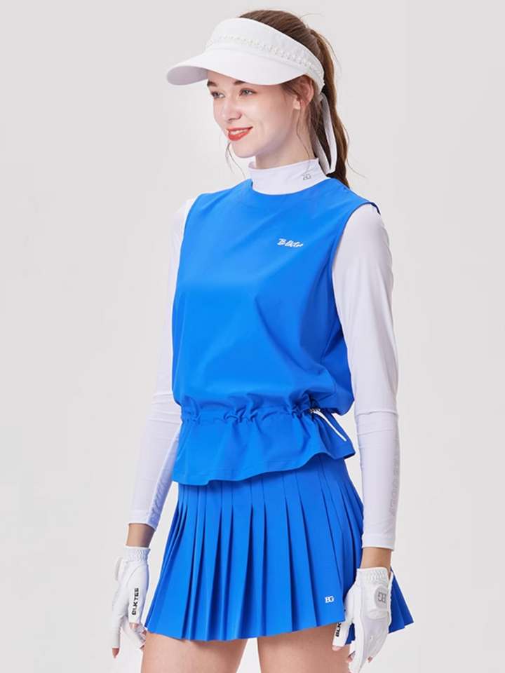 Blue Golf Pleated Skirt CH637 