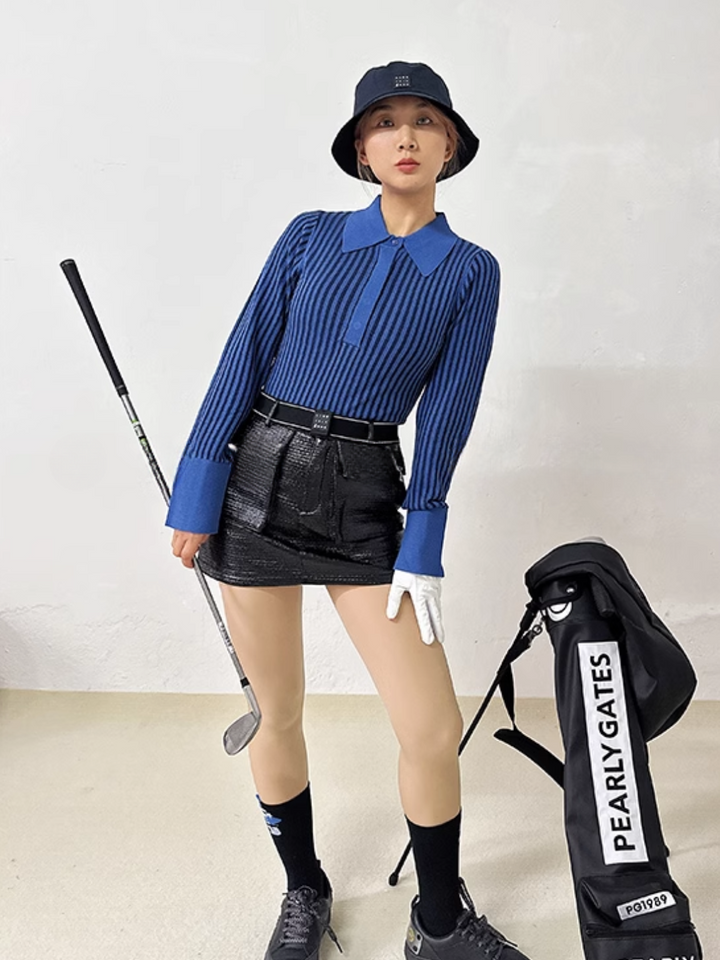 Striped golf knit CH816