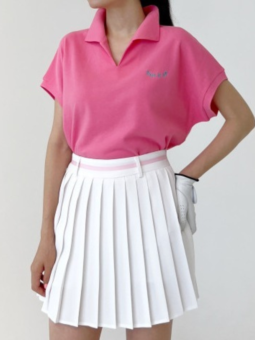 Korean Golf Tee Up Color T-shirt CH382