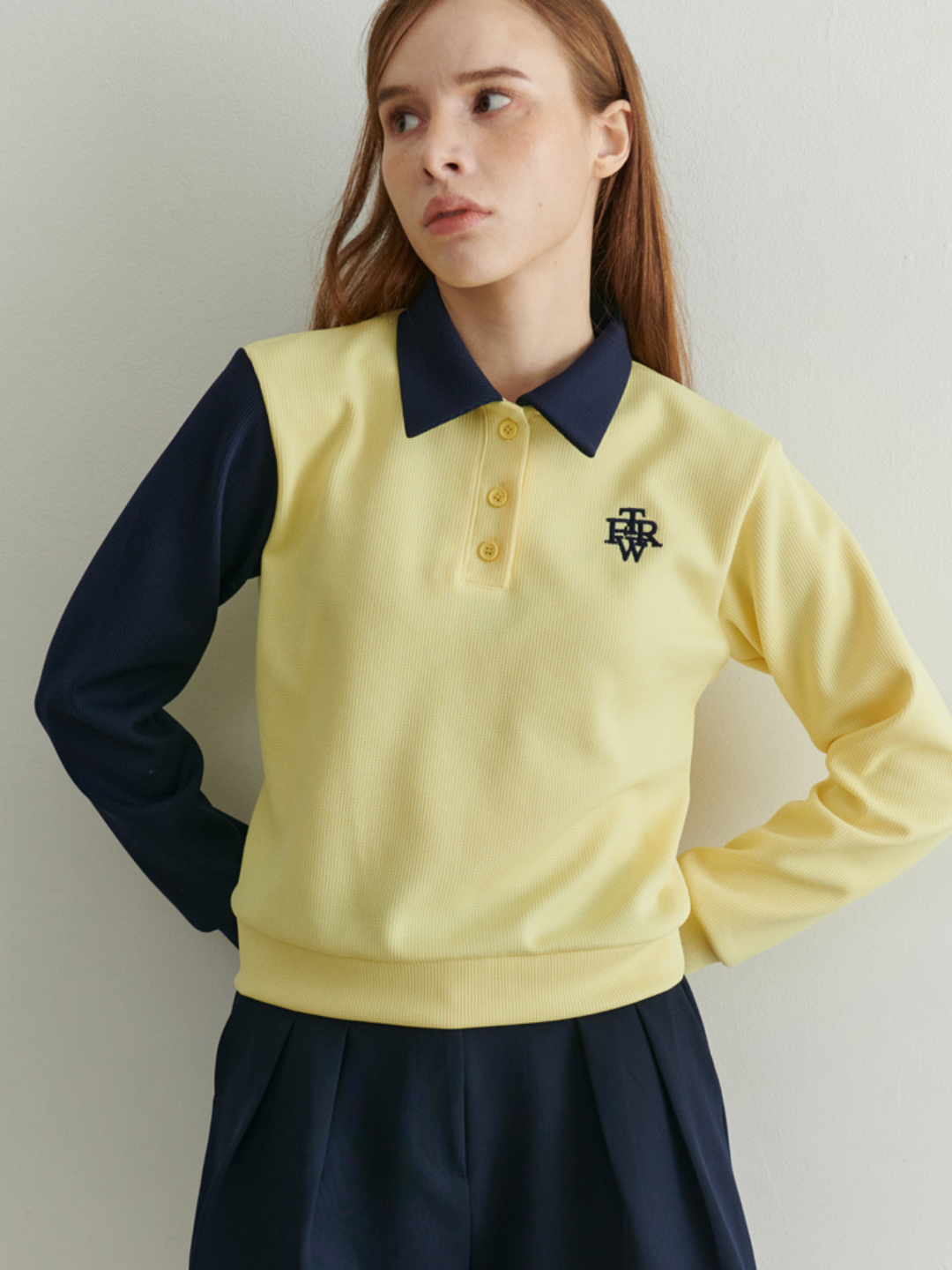 Waffle Golf Polo Color T-shirt CH430