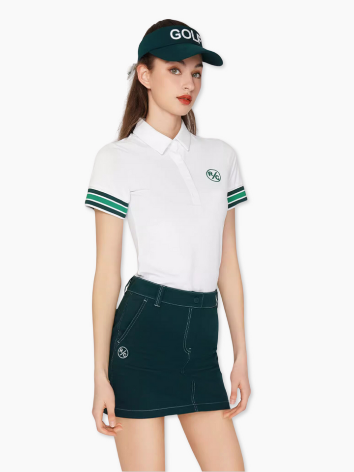 短袖线型高尔夫 polo 衫 CH643