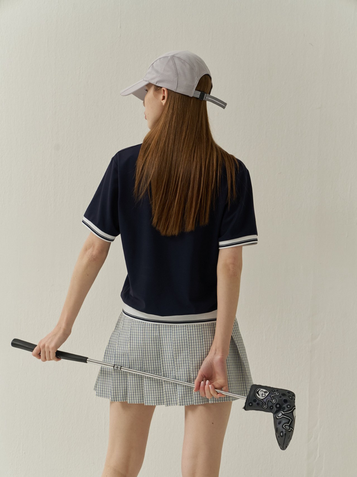 T-shirt de golf à manches courtes et col en V CH659