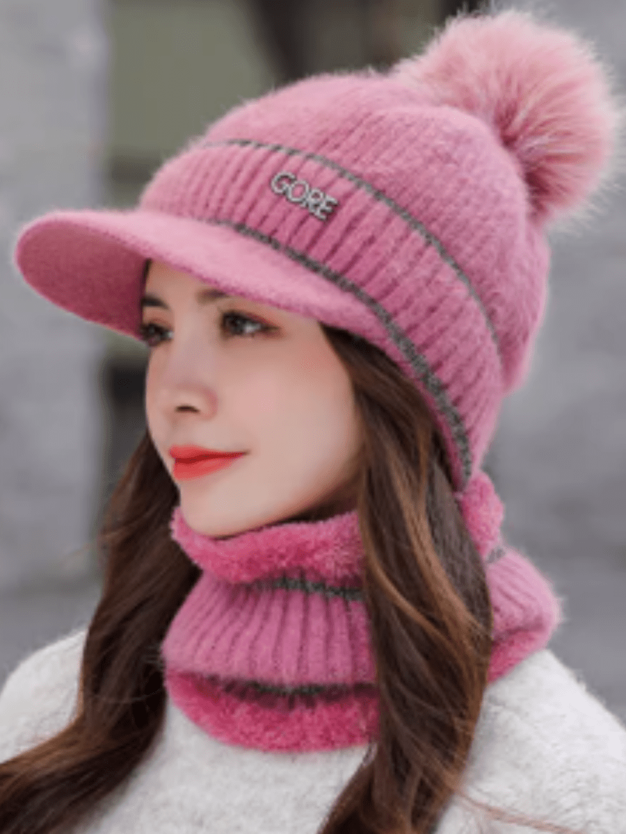 ニット帽 ネックウォーマーセット ch050 - Chamule