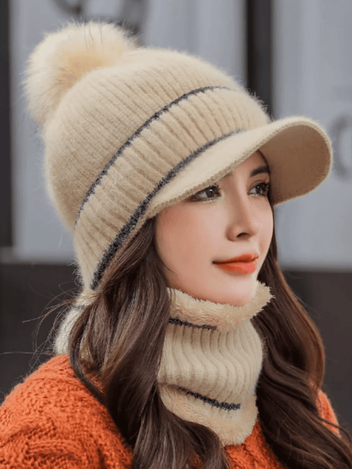 ニット帽 ネックウォーマーセット ch050 - Chamule