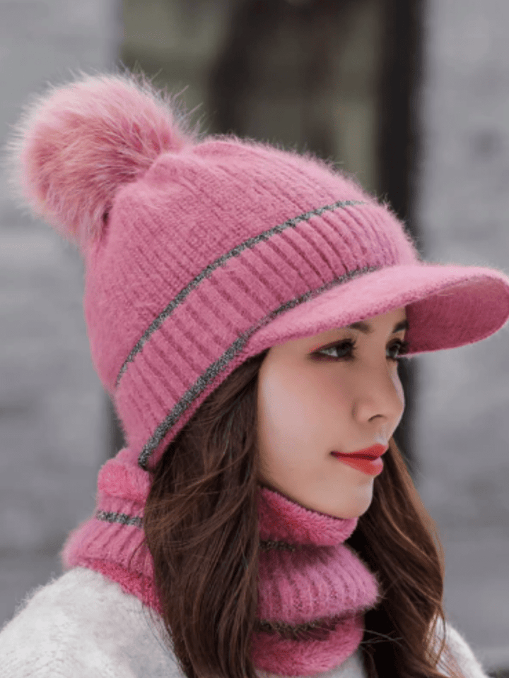 ニット帽 ネックウォーマーセット ch050 - Chamule