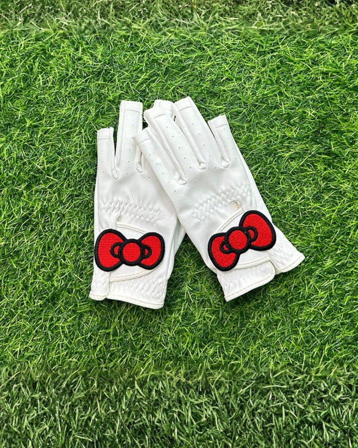 リボンアクセント ゴルフグローブ　CH1001 - Chamule