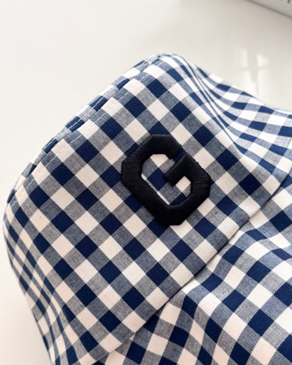 ギンガムロゴ バケットハット（あご紐付き）　CH1006 - Chamule