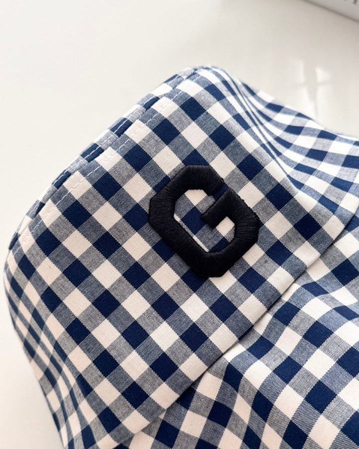 ギンガムロゴ バケットハット（あご紐付き）　CH1006 - Chamule