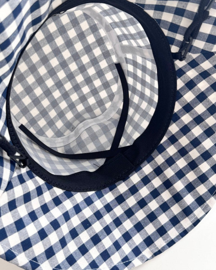 ギンガムロゴ バケットハット（あご紐付き）　CH1006 - Chamule