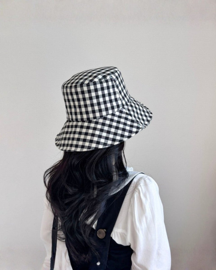 ギンガムロゴ バケットハット（あご紐付き）　CH1006 - Chamule