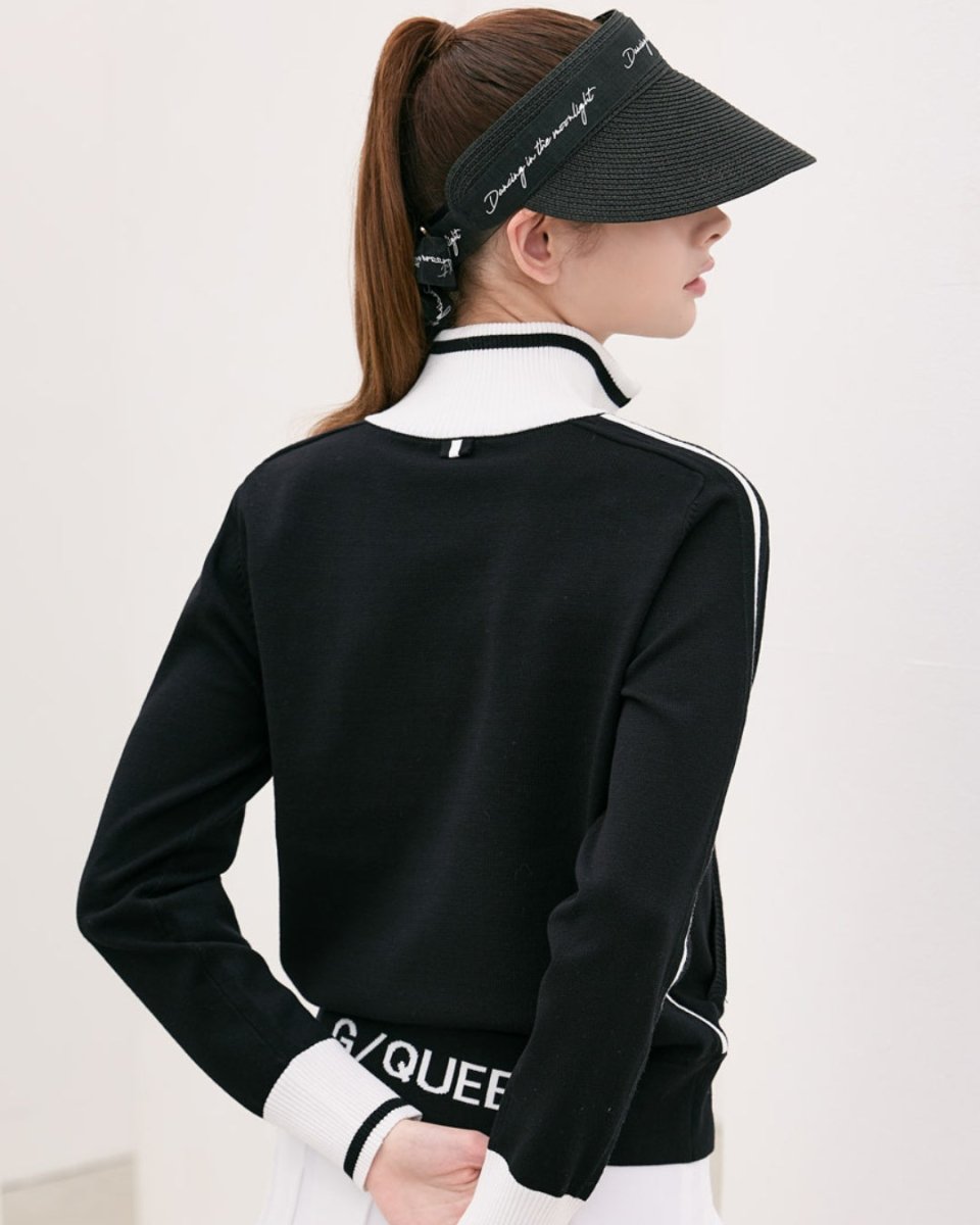 ラインデザイン ジップニットブルゾン　CH1007 - Chamule