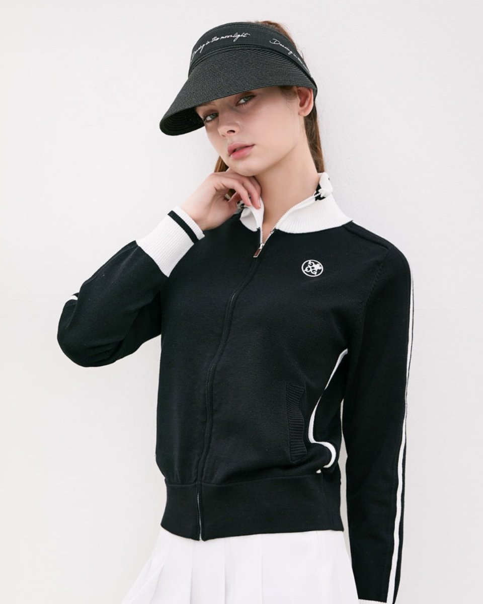 ラインデザイン ジップニットブルゾン　CH1007 - Chamule