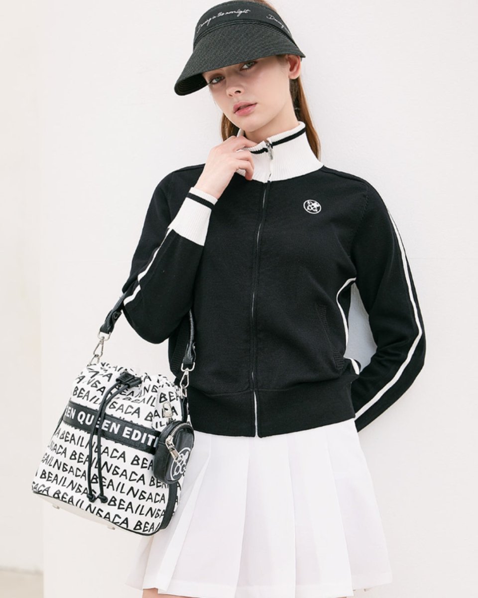 ラインデザイン ジップニットブルゾン　CH1007 - Chamule